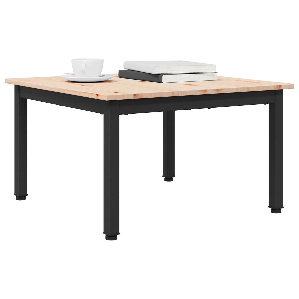 Sofabord Naturfarvet 60 x 60 x 36 cm Massiv fyrretræ