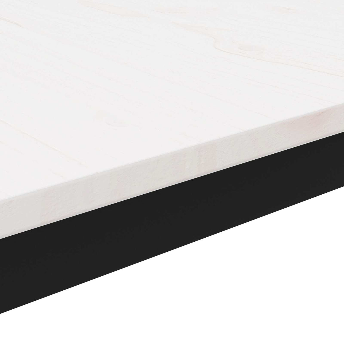 Sofabord Hvid 60 x 60 x 36 cm Massiv fyrretræ