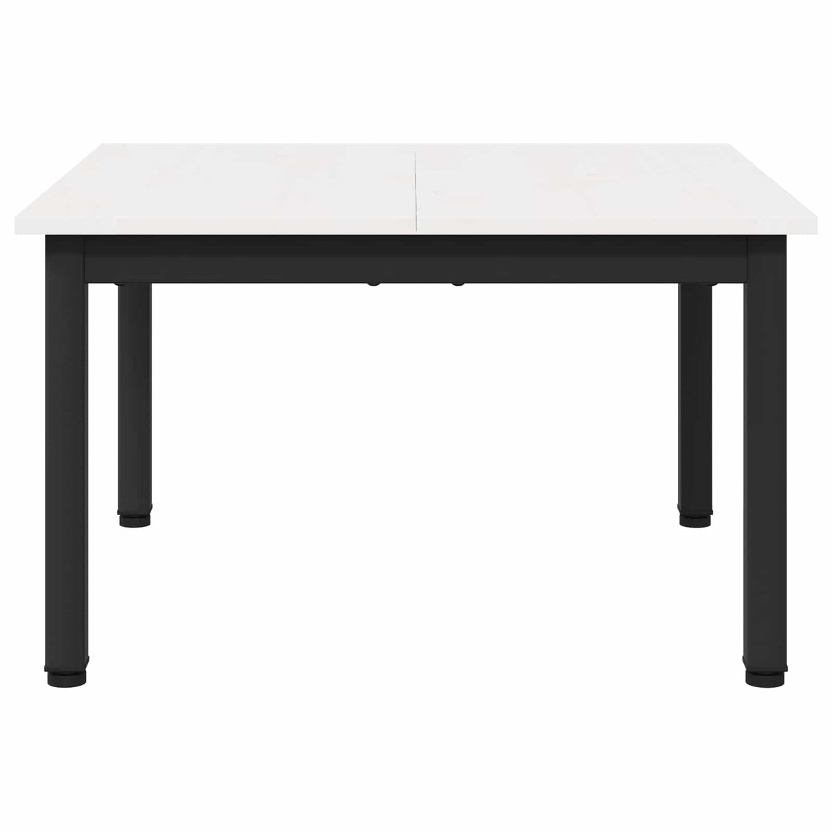 Sofabord Hvid 60 x 60 x 36 cm Massiv fyrretræ
