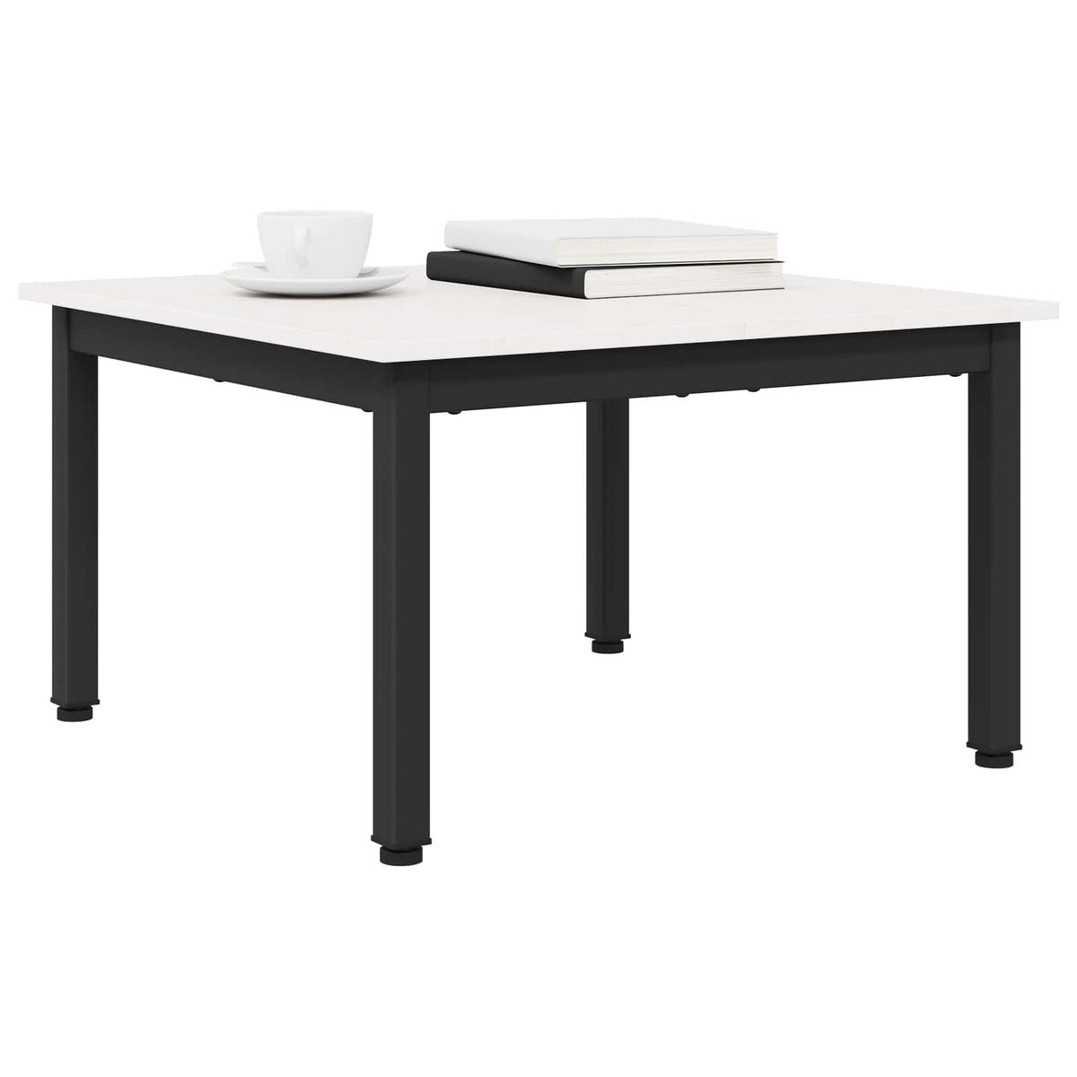 Sofabord Hvid 60 x 60 x 36 cm Massiv fyrretræ