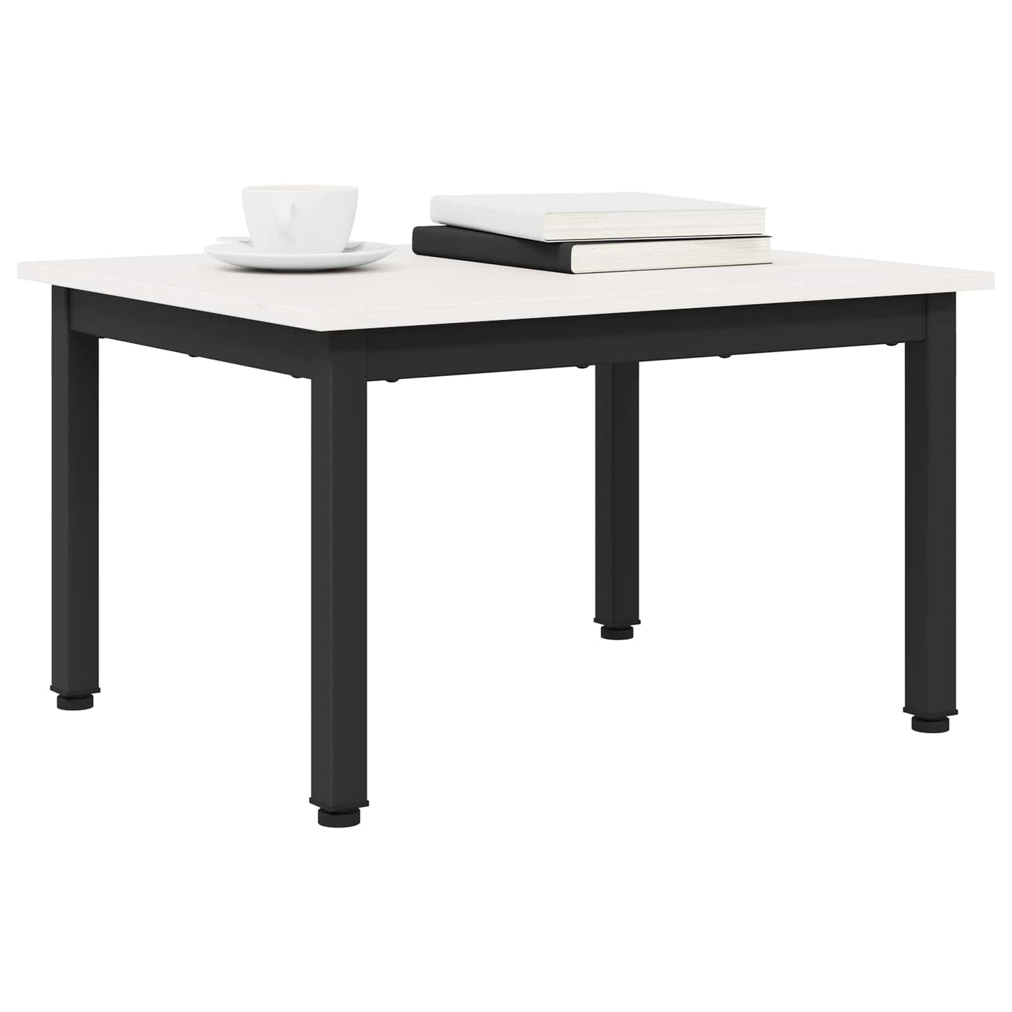 Sofabord Hvid 60 x 50 x 36 cm Massiv fyrretræ