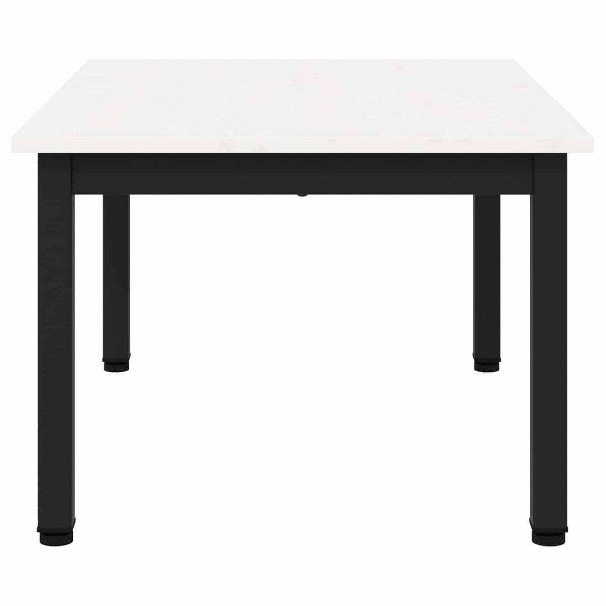 Sofabord Hvid 70 x 50 x 36 cm Massiv fyrretræ