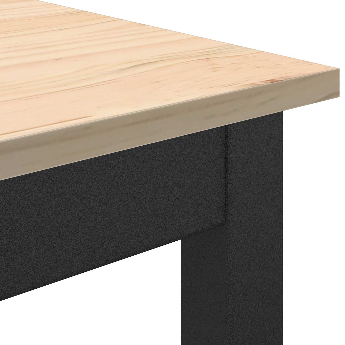 Sofabord Naturfarvet 100 x 50 x 45 cm Massiv fyrretræ