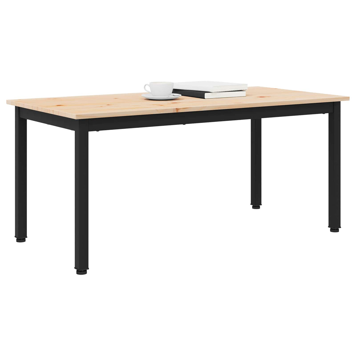 Sofabord Naturfarvet 100 x 50 x 45 cm Massiv fyrretræ