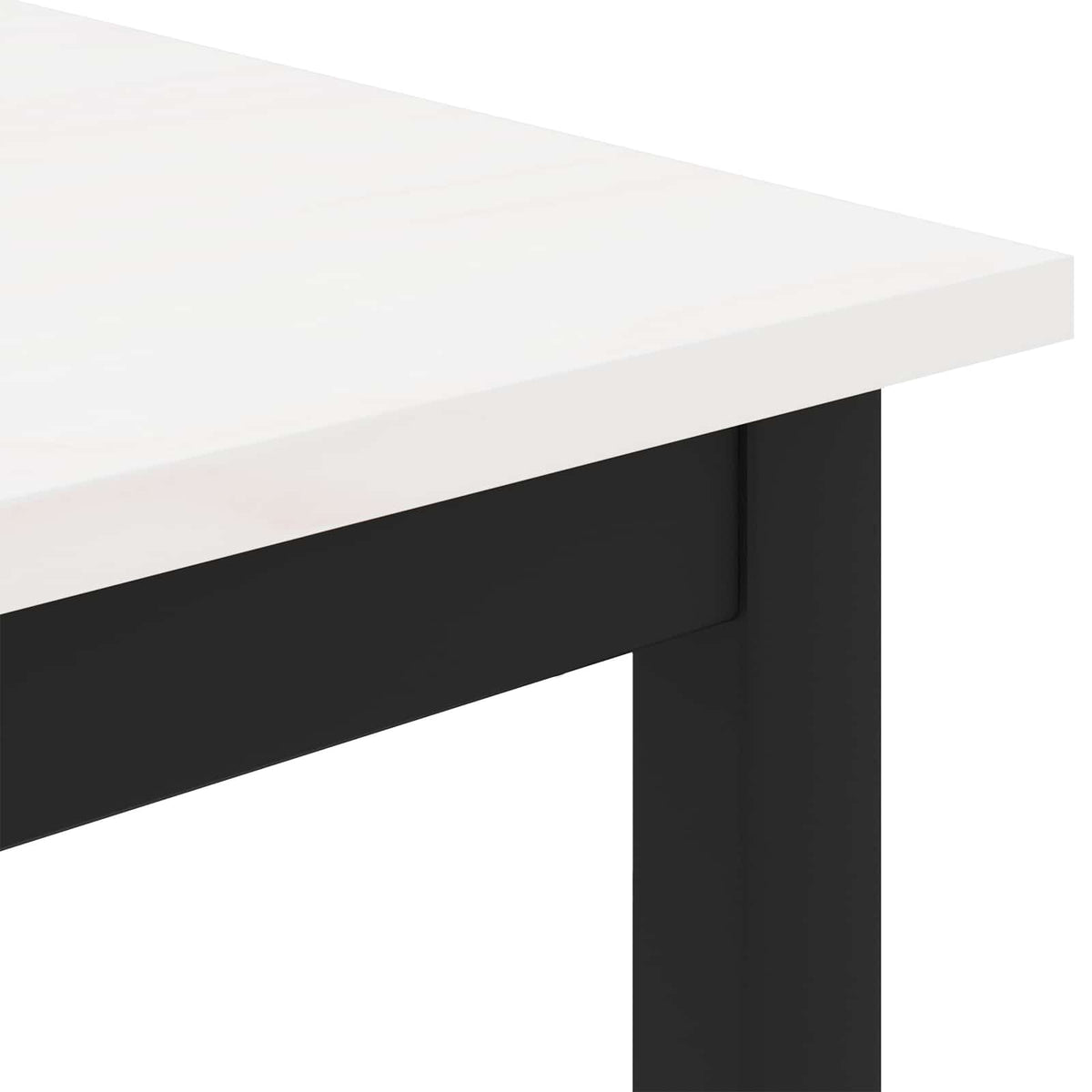 Sofabord Hvid 100 x 50 x 45 cm Massiv fyrretræ