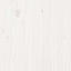 Sofabord Hvid 100 x 50 x 45 cm Massiv fyrretræ