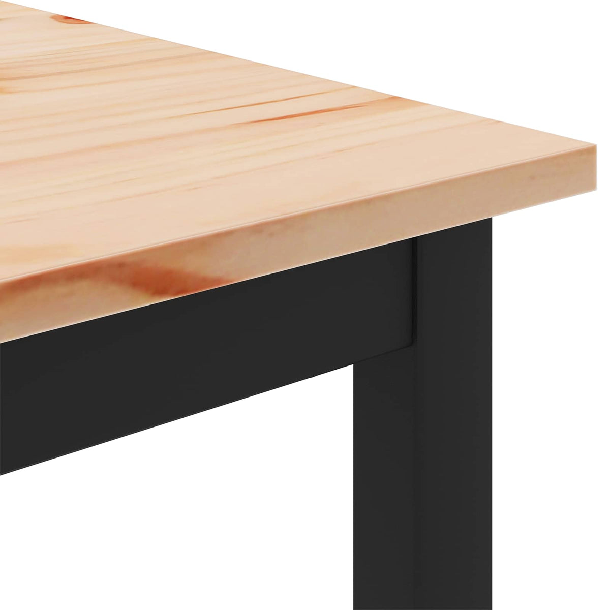 Sofabord Naturfarvet 80 x 80 x 45 cm Massiv fyrretræ