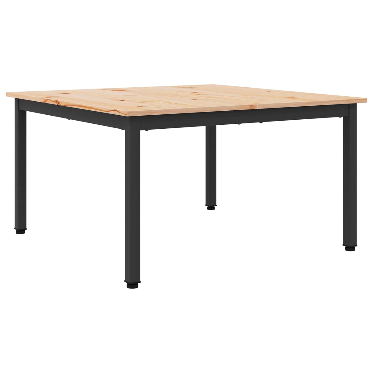 Sofabord Naturfarvet 80 x 80 x 45 cm Massiv fyrretræ