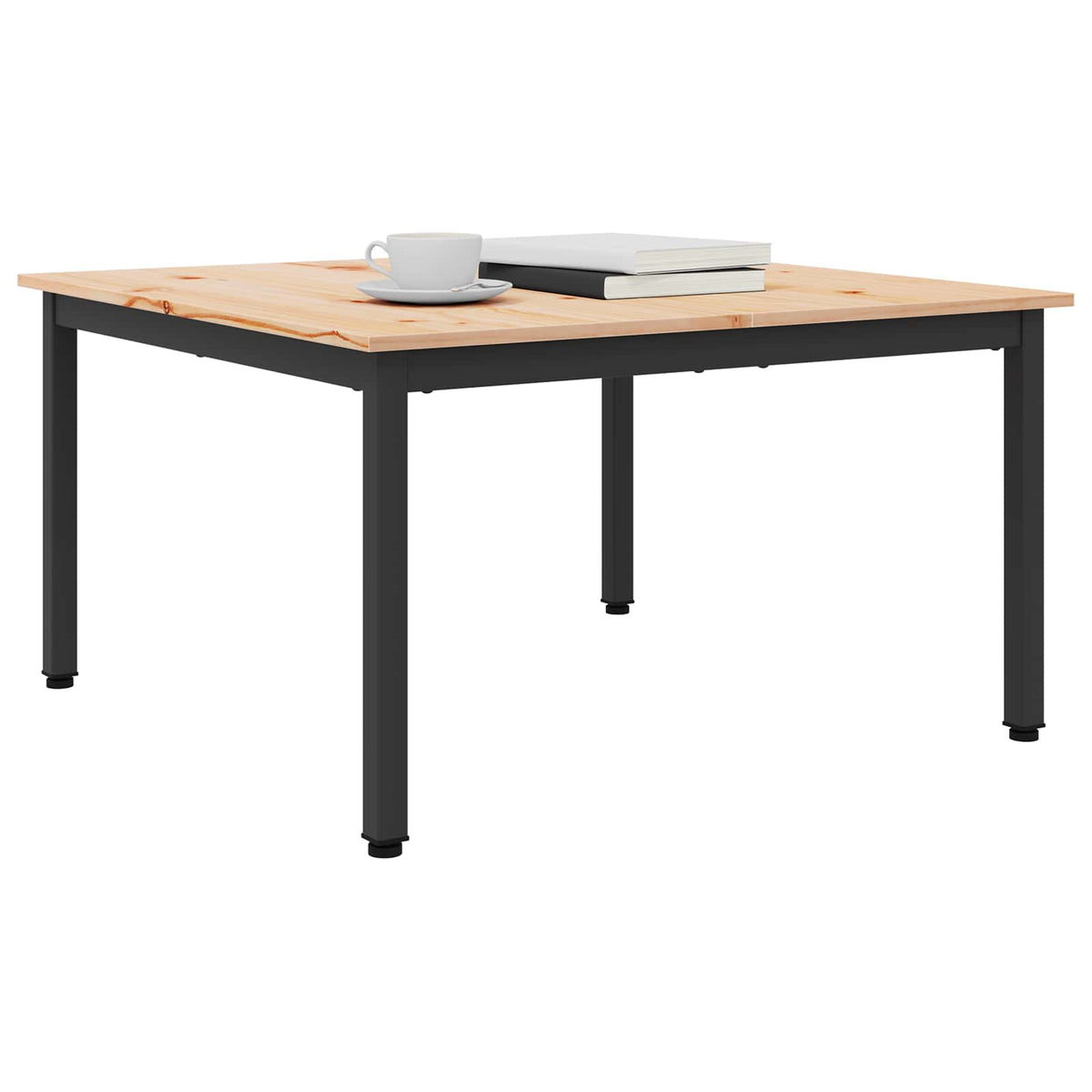Sofabord Naturfarvet 80 x 80 x 45 cm Massiv fyrretræ