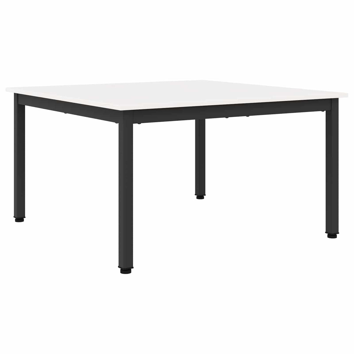 Sofabord Hvid 80 x 80 x 45 cm Massiv fyrretræ