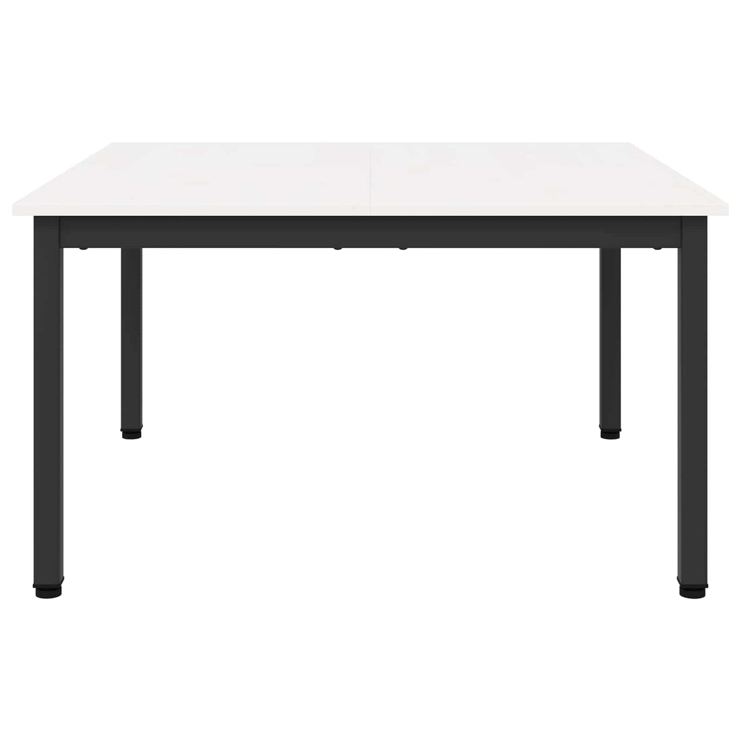Sofabord Hvid 80 x 80 x 45 cm Massiv fyrretræ