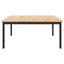 Sofabord Naturfarvet 100 x 100 x 45 cm Massiv fyrretræ