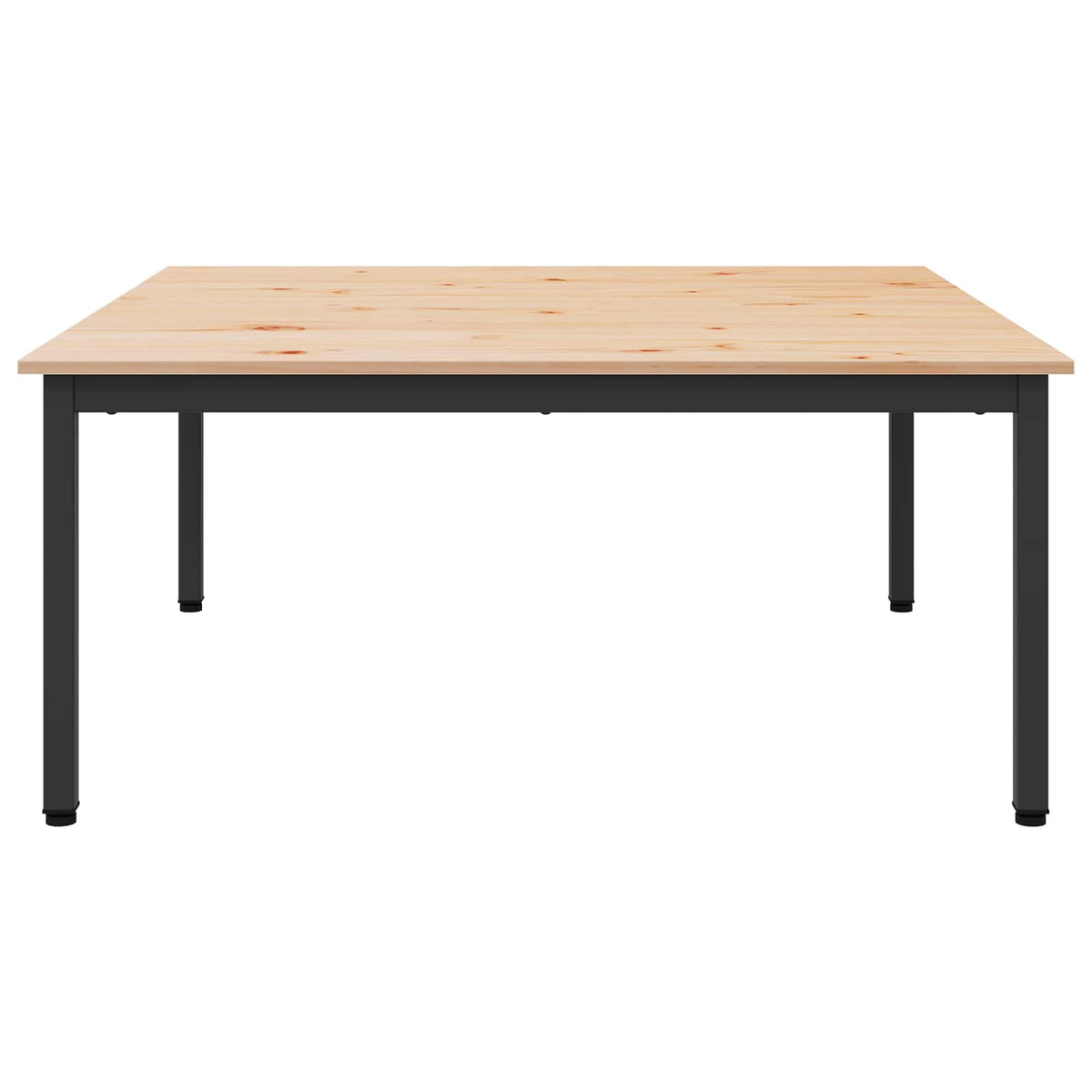 Sofabord Naturfarvet 100 x 100 x 45 cm Massiv fyrretræ