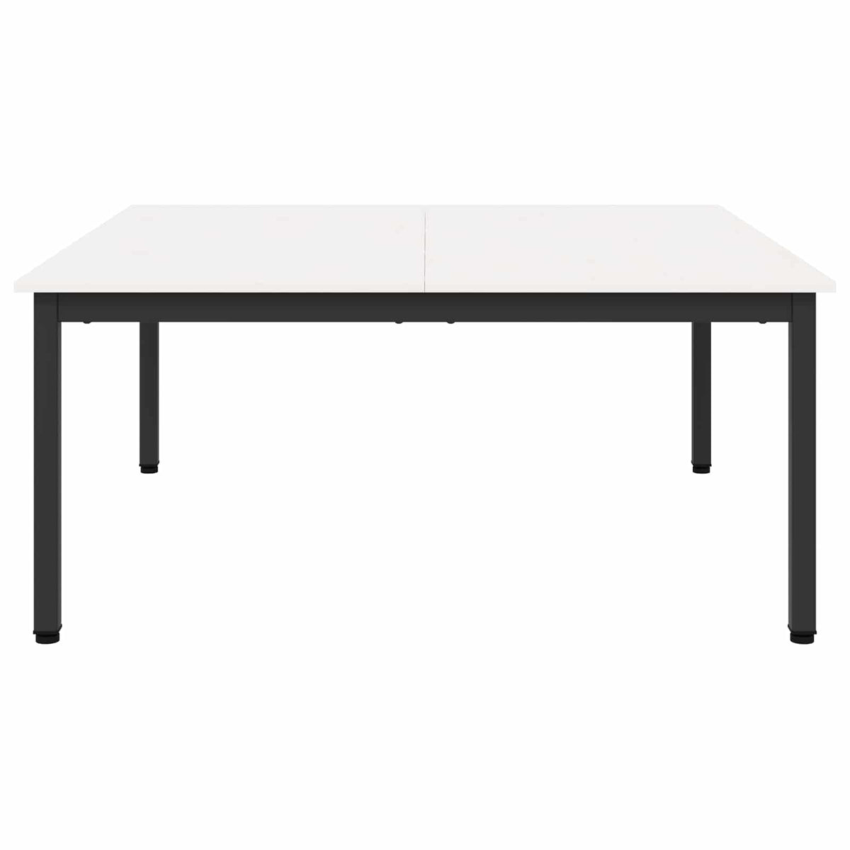 Sofabord Hvid 100 x 100 x 45 cm Massiv fyrretræ