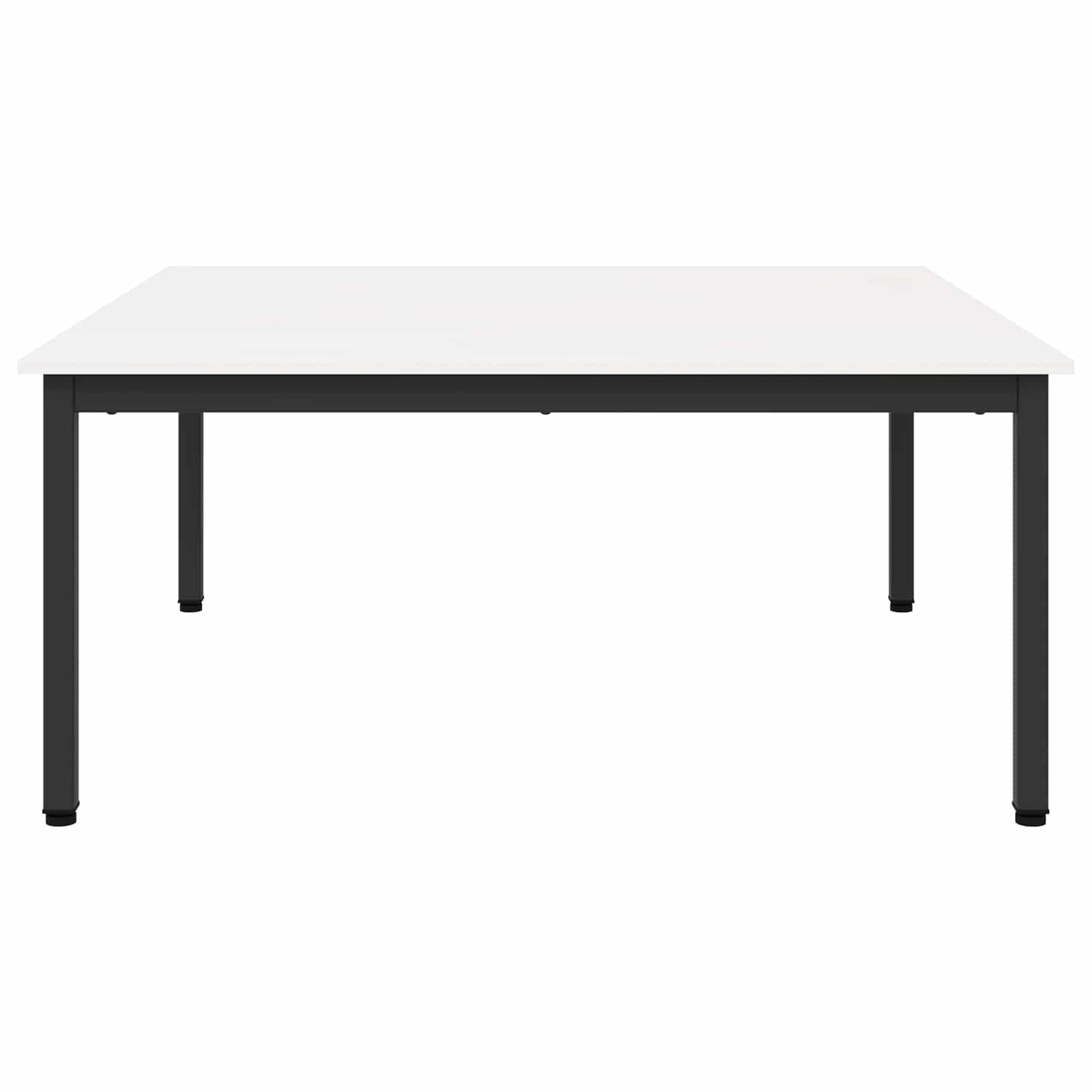 Sofabord Hvid 100 x 100 x 45 cm Massiv fyrretræ