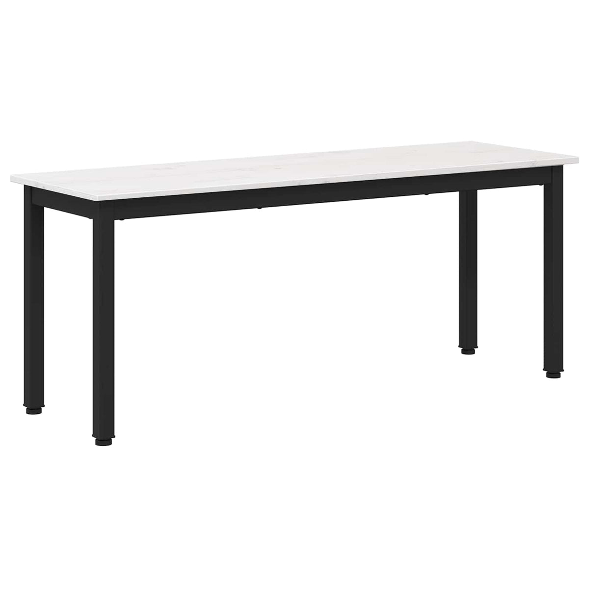 bænk Hvid 110 x 35 x 45 cm Massiv fyrretræ