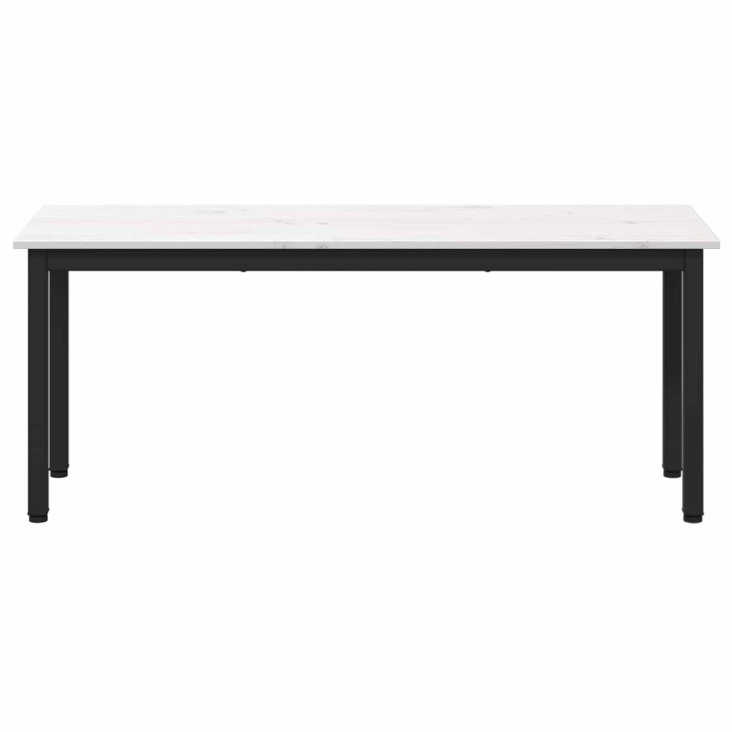 bænk Hvid 110 x 35 x 45 cm Massiv fyrretræ