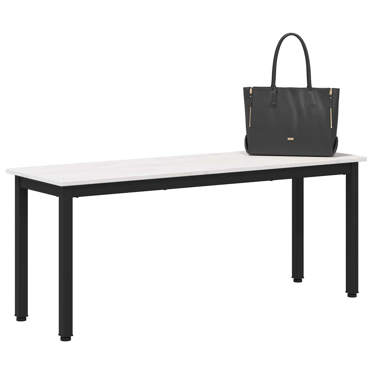 bænk Hvid 110 x 35 x 45 cm Massiv fyrretræ