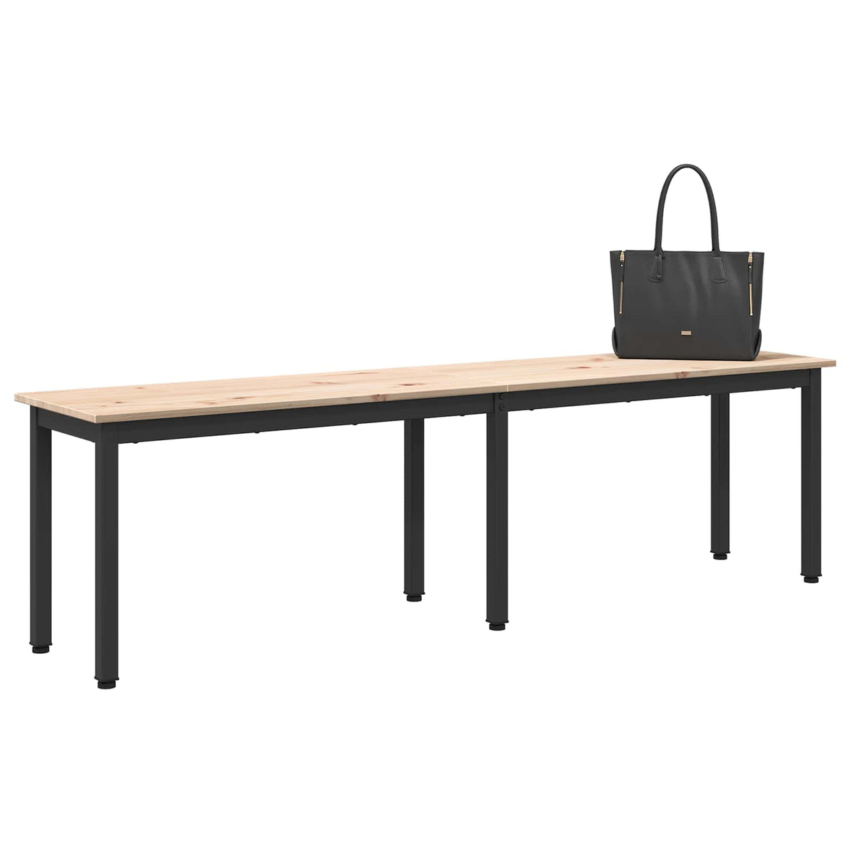 bænk Naturfarvet 160 x 35 x 45 cm Massiv fyrretræ