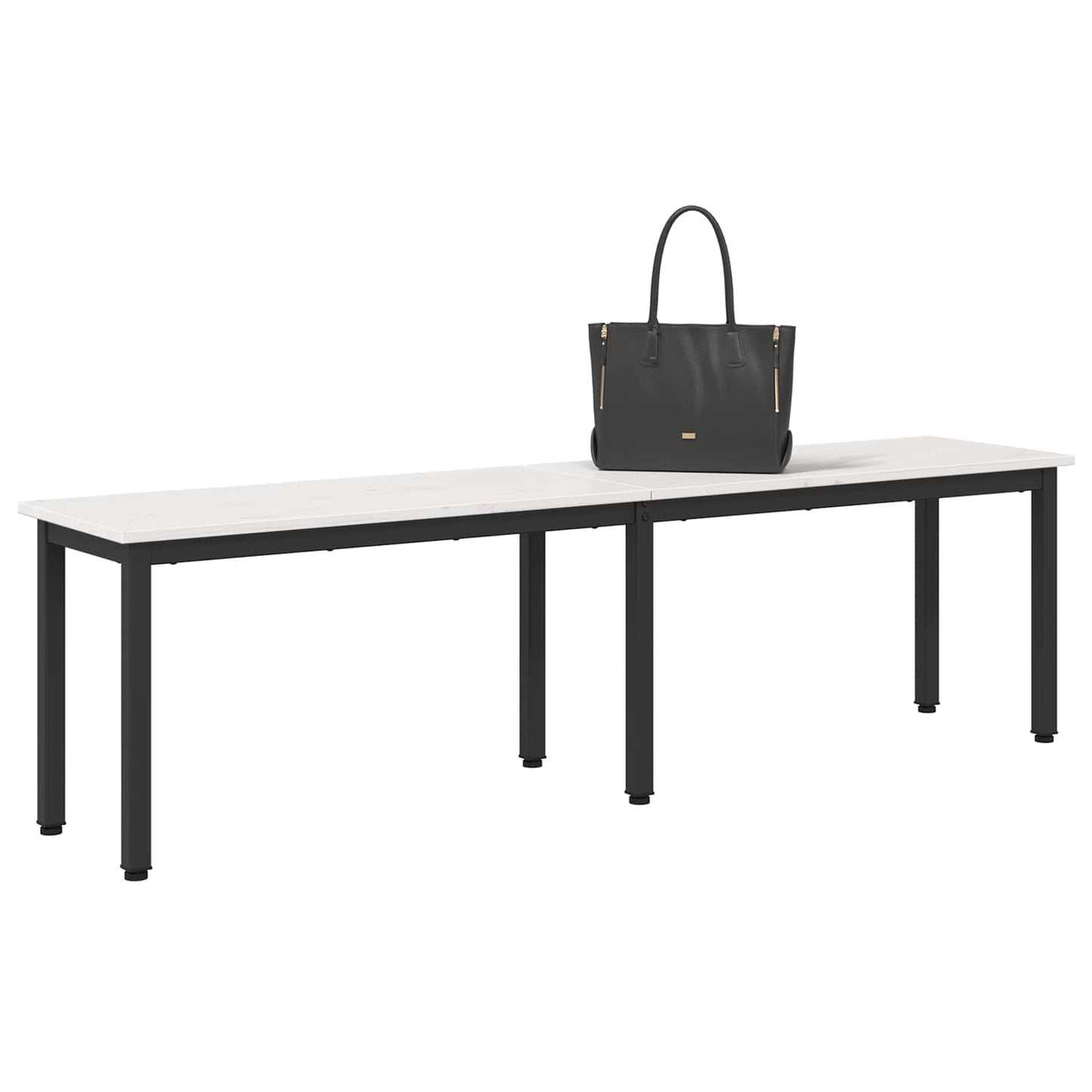 bænk Hvid 160 x 35 x 45 cm Massiv fyrretræ