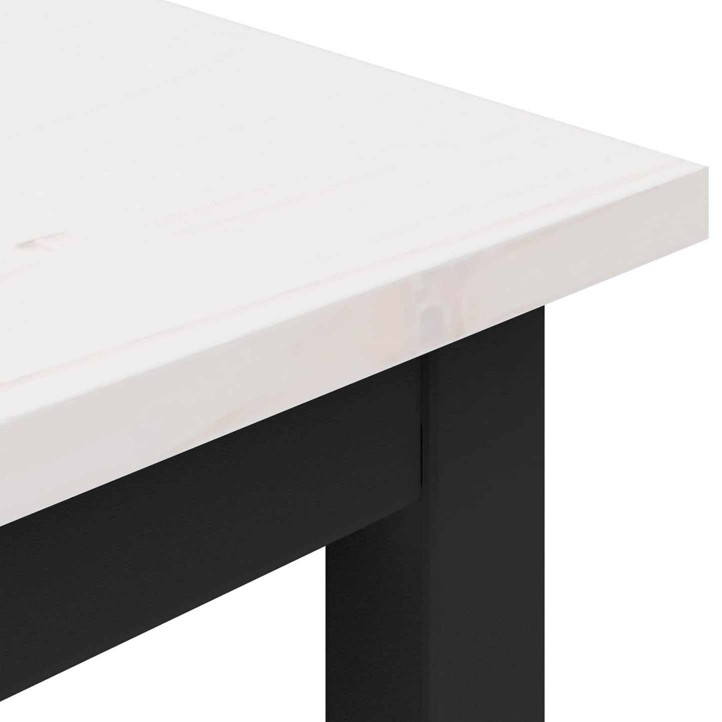 bænk Hvid 200 x 35 x 45 cm Massiv fyrretræ