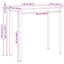 Barbord 110 x 55 x 105 cm Massiv fyrretræ Naturfarvet