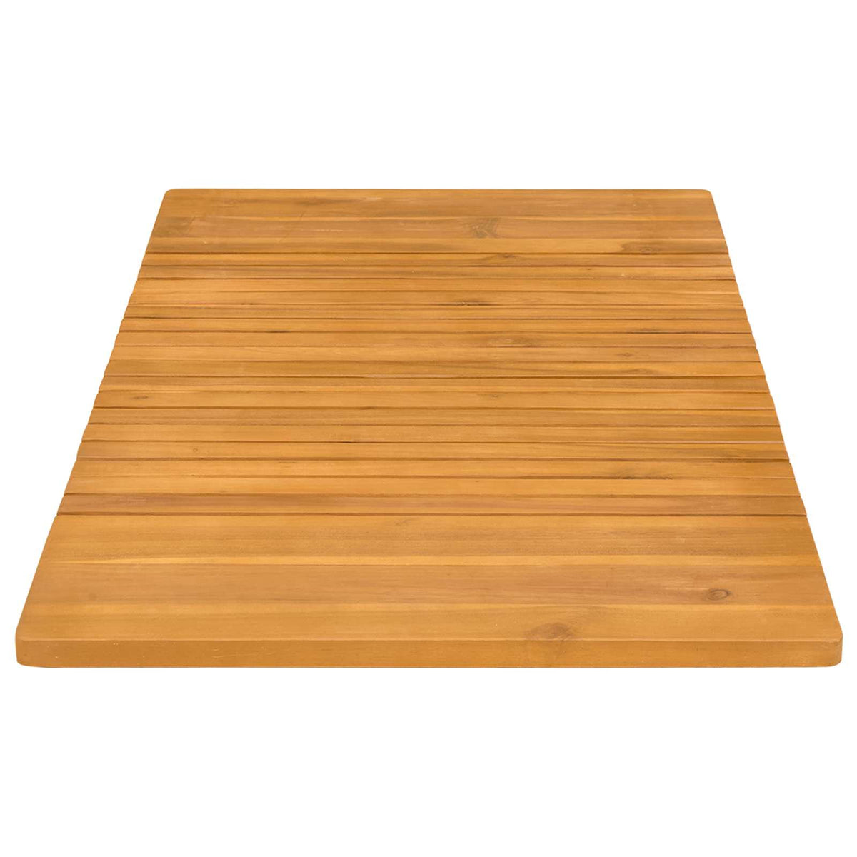 Bademåtte Naturfarvet 100 x 55 cm Massivt Akacietræ