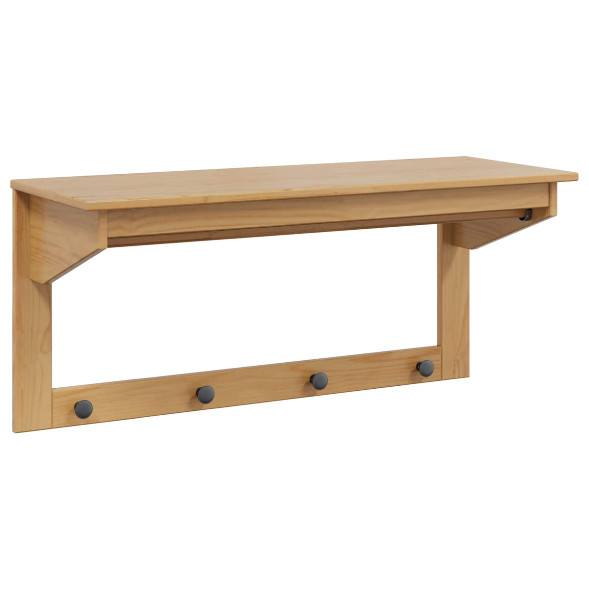 Jakkeholder HILL Honningbrun 90 x 35 x 41.5 cm Massivt fyrretræ
