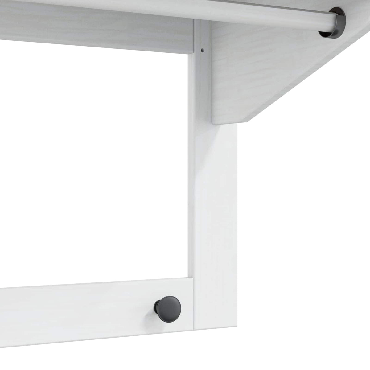 Jakkeholder HILL Hvid og honningbrun 90 x 35 x 41.5 cm
