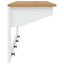 Jakkeholder HILL Hvid og honningbrun 90 x 35 x 41.5 cm