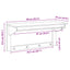 Jakkeholder HILL Hvid og honningbrun 90 x 35 x 41.5 cm