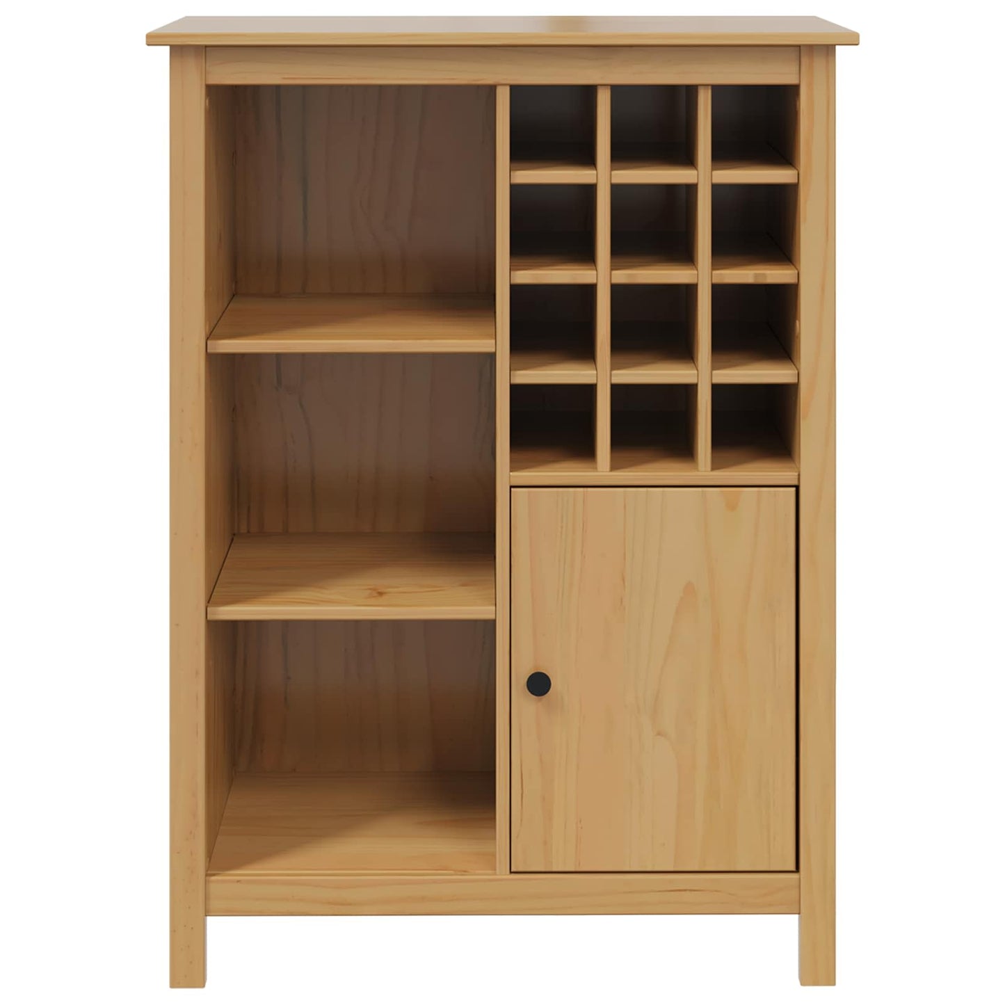Vinskab HILL Honningbrun 79,5 x 40 x 107,5 cm Massivt fyrretræ