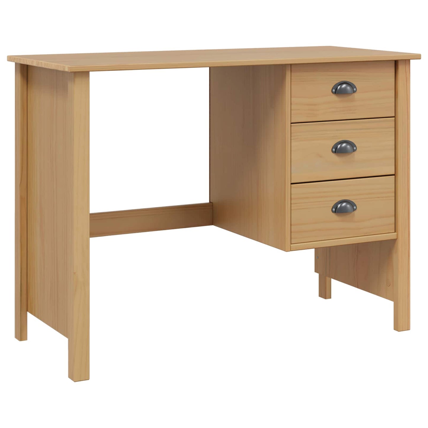 Skrivebord med Skuffer HILL Honningbrun 100 x 45 x 74 cm