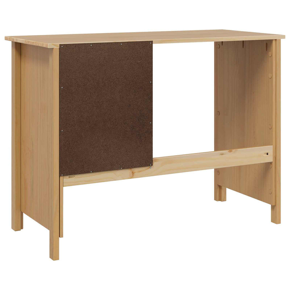 Skrivebord med Skuffer HILL Honningbrun 100 x 45 x 74 cm