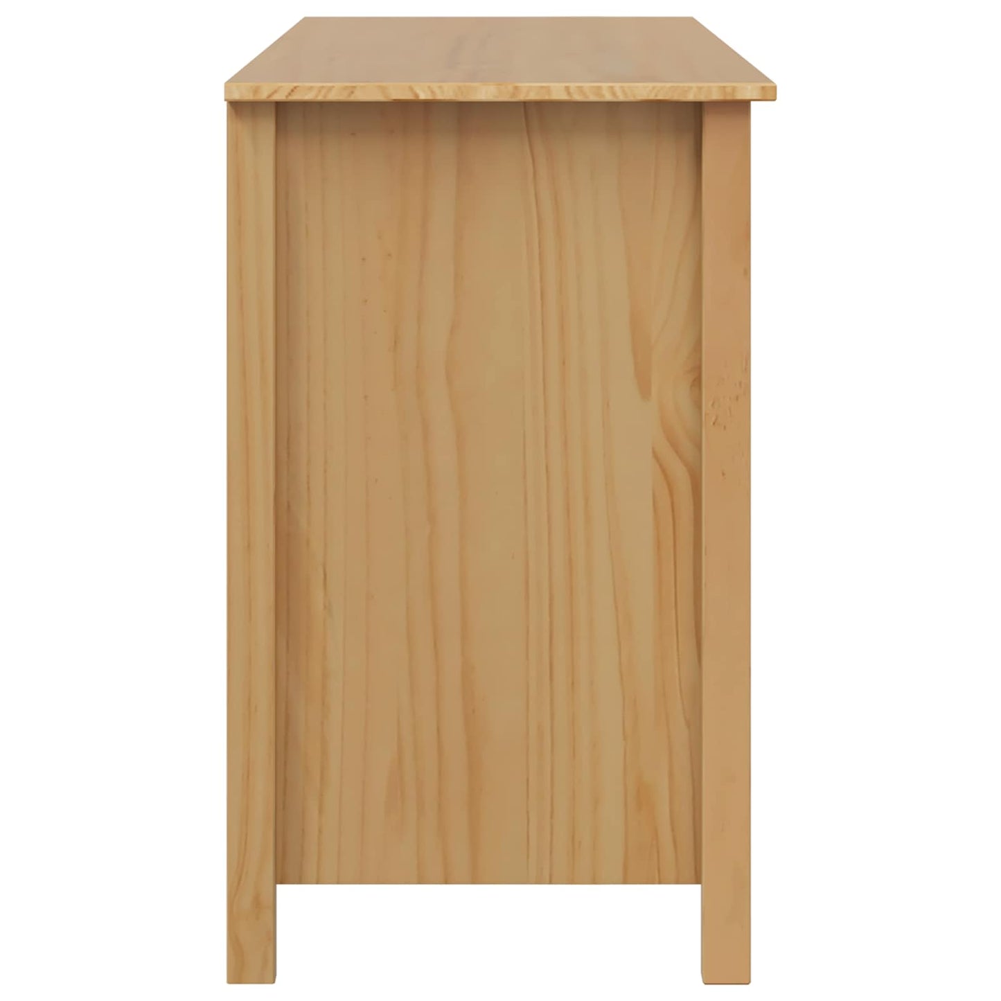 Skrivebord med Skuffer HILL Honningbrun 100 x 45 x 74 cm