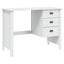 Skrivebord med Skuffer HILL Hvid 100 x 45 x 74 cm