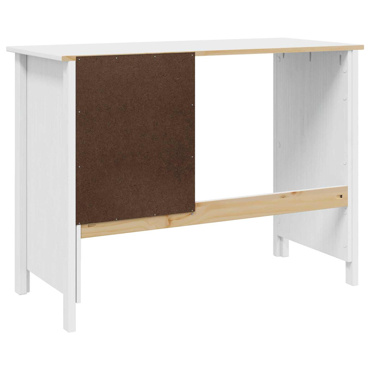 Skrivebord med Skuffer HILL Hvid 100 x 45 x 74 cm