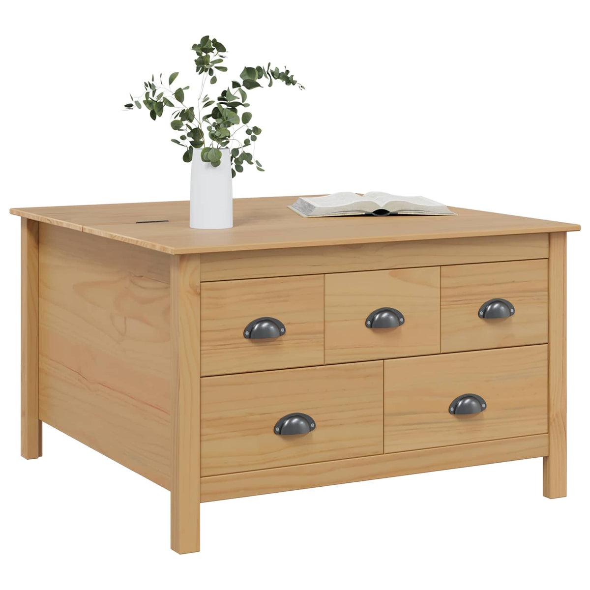 Sofabord HILL Honningbrun 79,5 x 79,5 x 49 cm Massivt fyrretræ