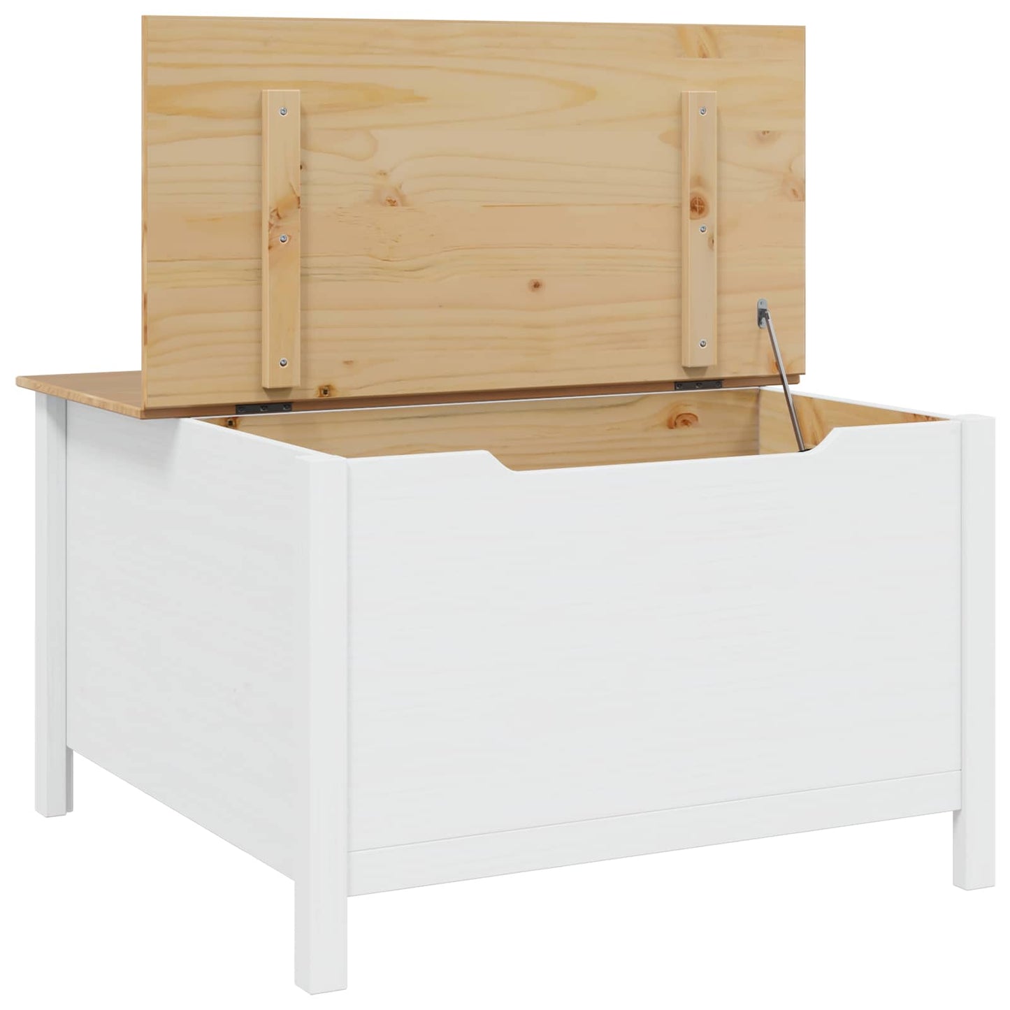 Sofabord HILL Hvid og honningbrun 79,5 x 79,5 x 49 cm
