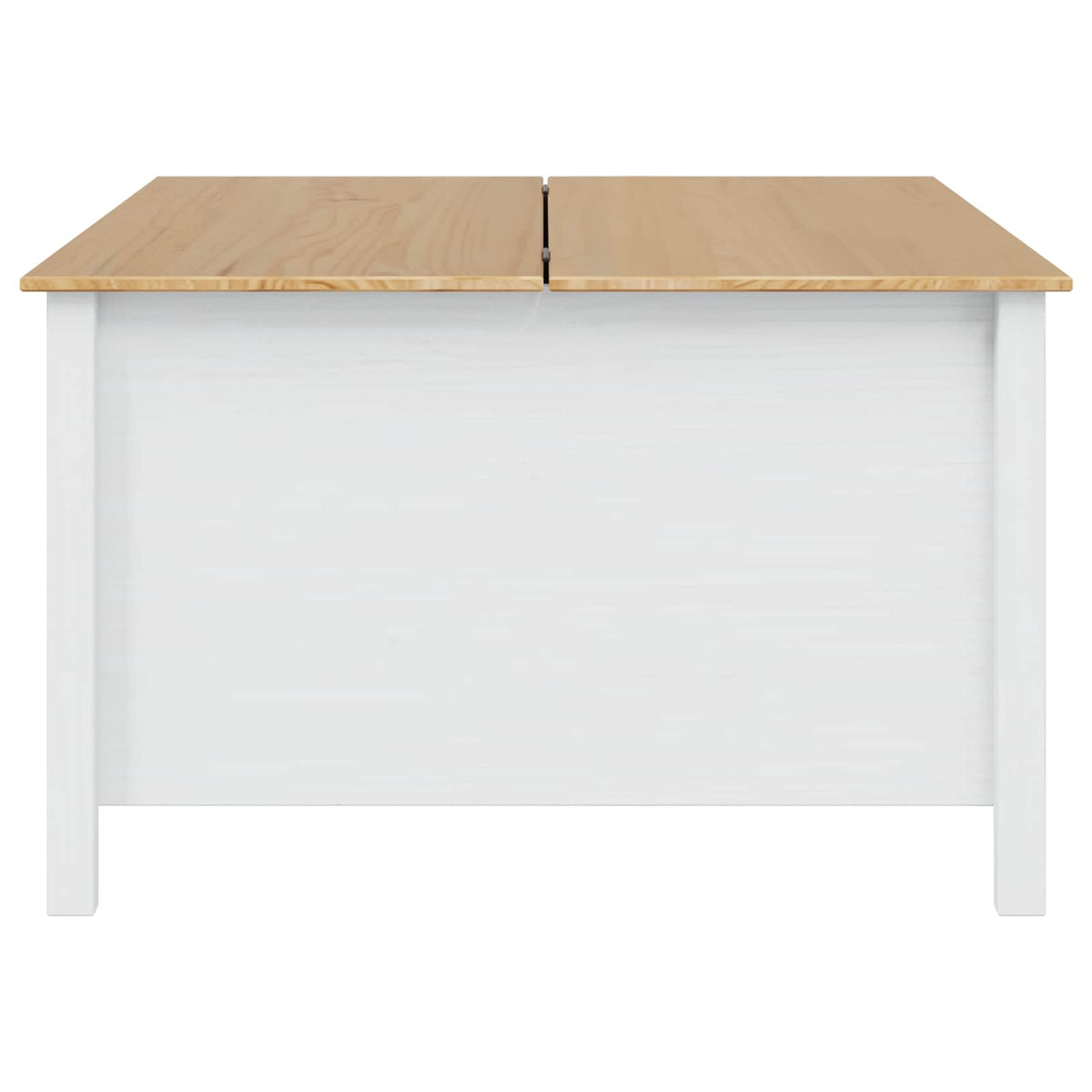 Sofabord HILL Hvid og honningbrun 79,5 x 79,5 x 49 cm