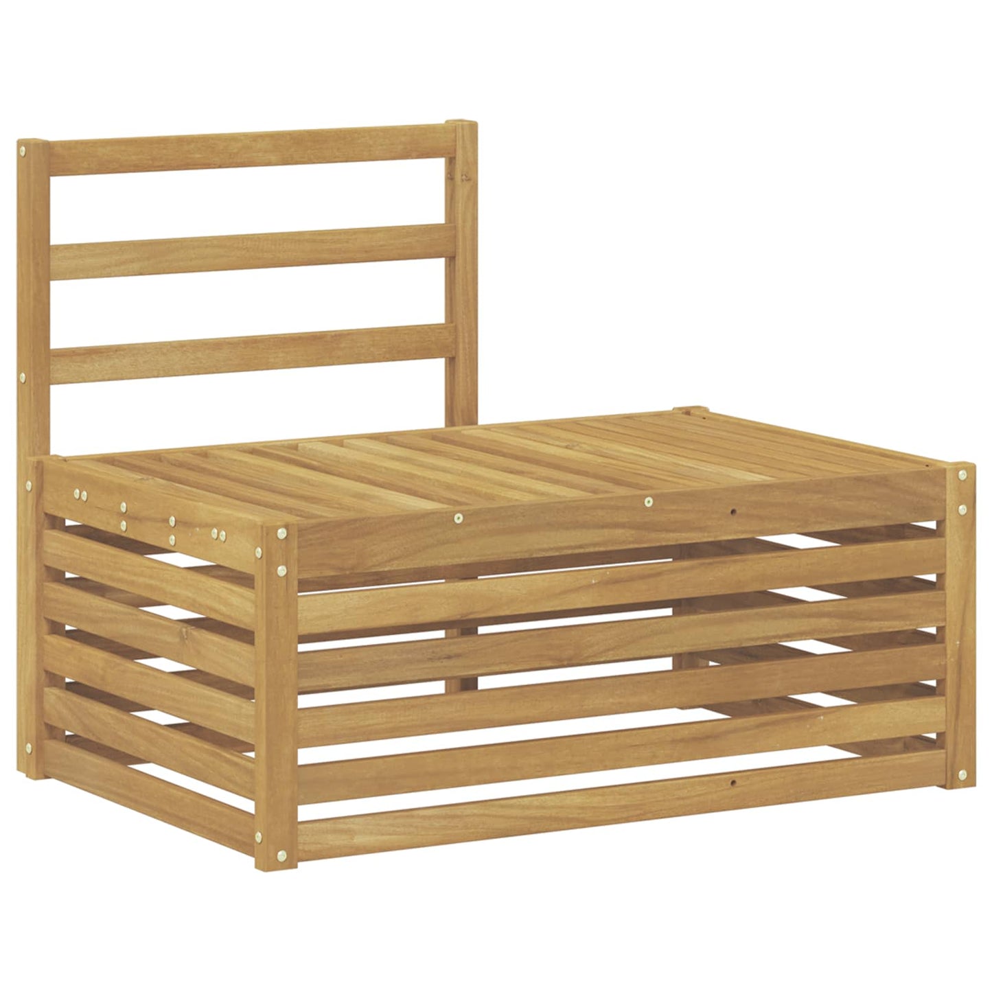 Udendørs sofagruppe Hvid 91 x 63 x 73 cm Massivt Akacietræ