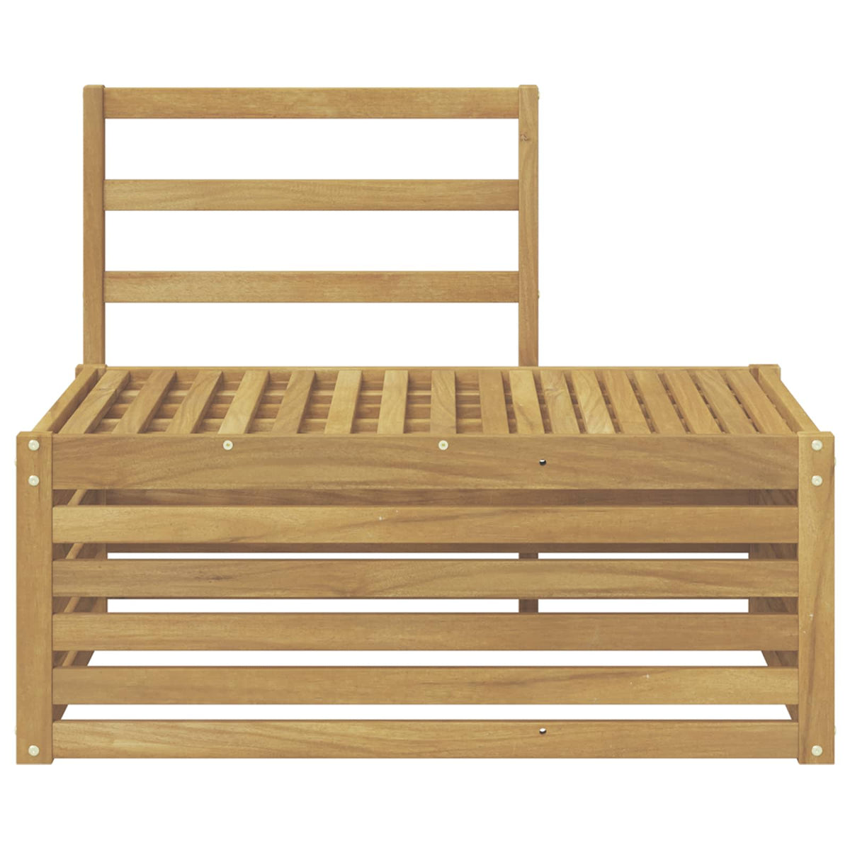 Udendørs sofagruppe Hvid 91 x 63 x 73 cm Massivt Akacietræ