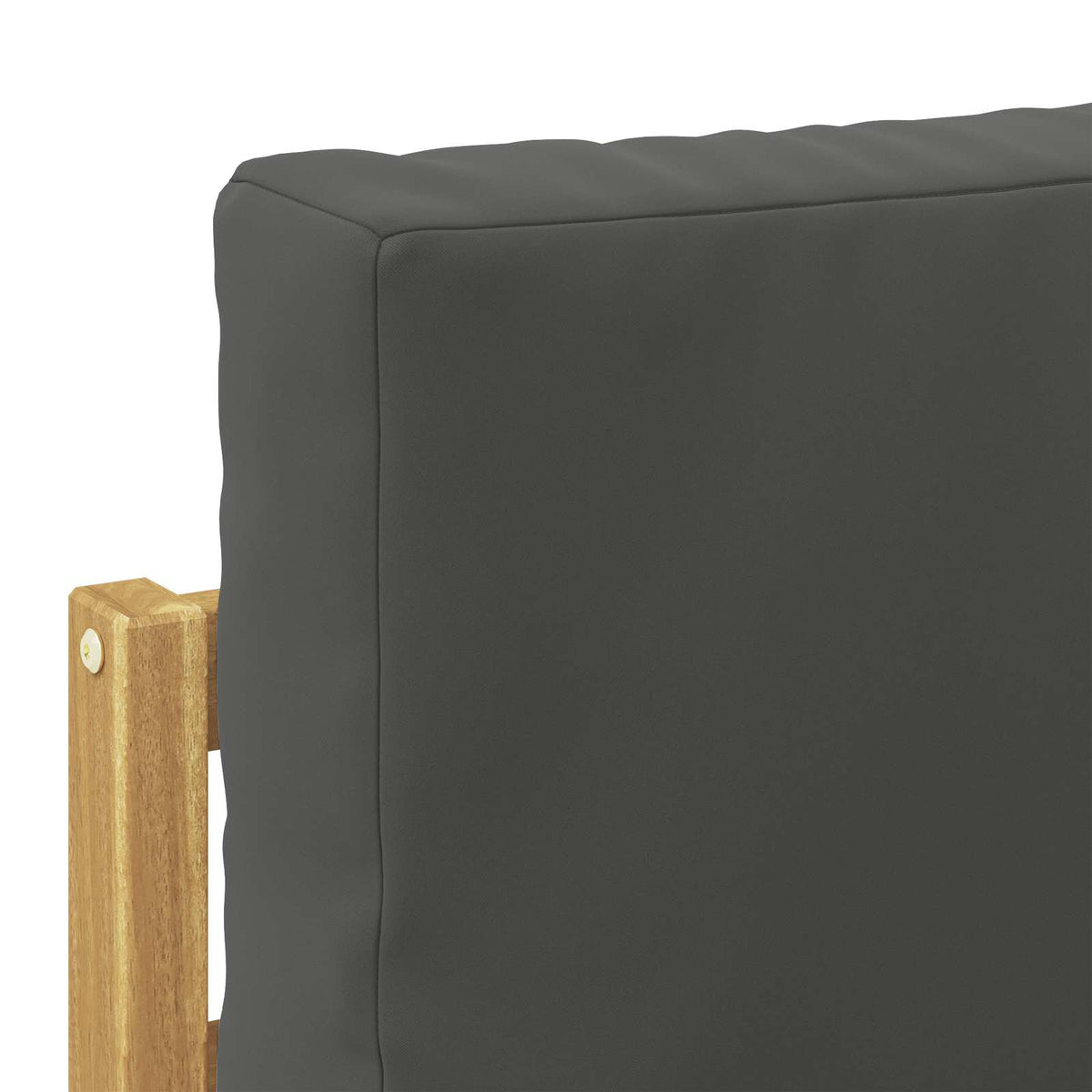 Udendørs end sofa Hvid 91 x 63 x 73 cm Massivt Akacietræ