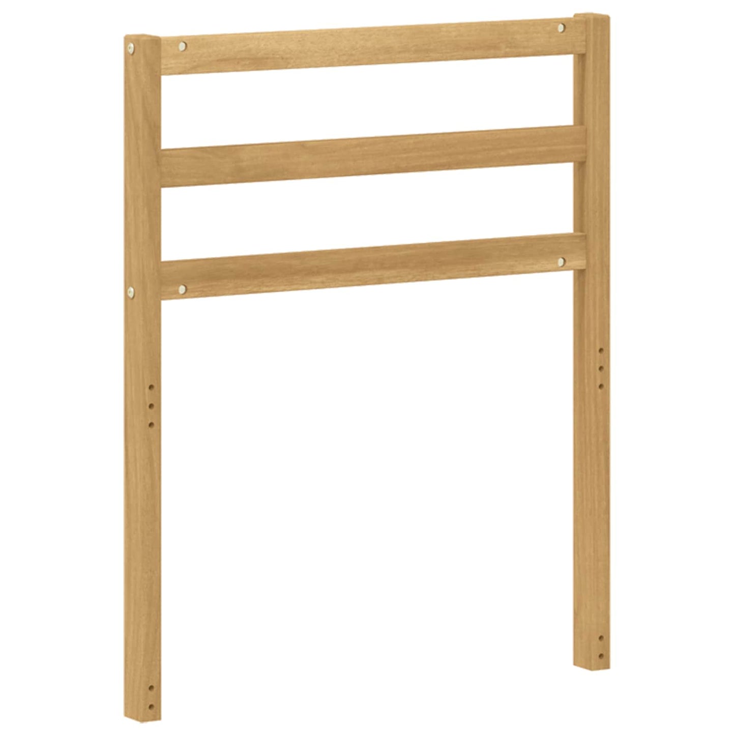 Armlæn modul 2 stk. Hvid 59 x 4 x 73 cm Massivt Akacietræ