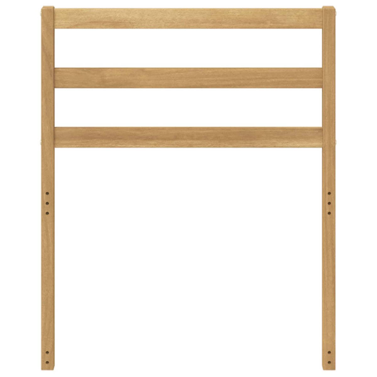Armlæn modul 2 stk. Hvid 59 x 4 x 73 cm Massivt Akacietræ