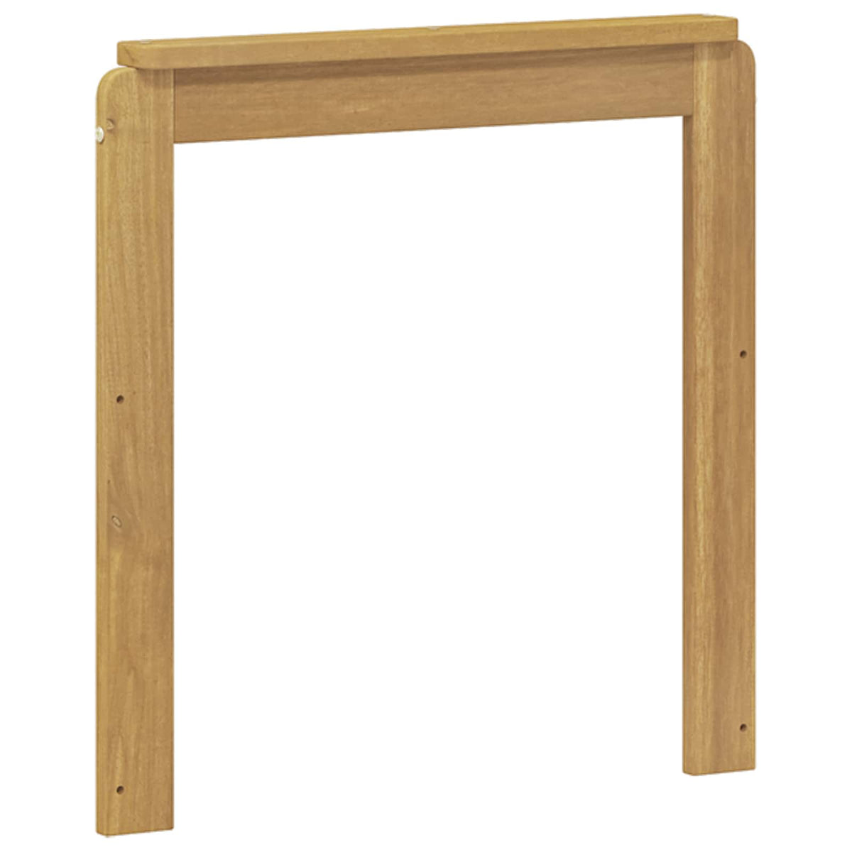 Armlænsmodul 2 stk. Hvid 59 x 6 x 61 cm Massivt Akacietræ