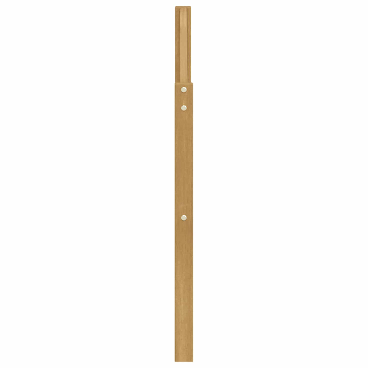 Armlæn modul 2 stk. Hvid 59 x 4 x 73 cm Massivt Akacietræ