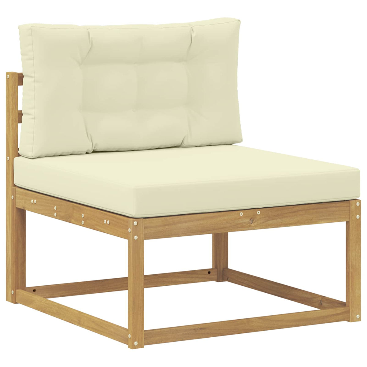 Udendørs Mellem Sofa Polyester Hvid
