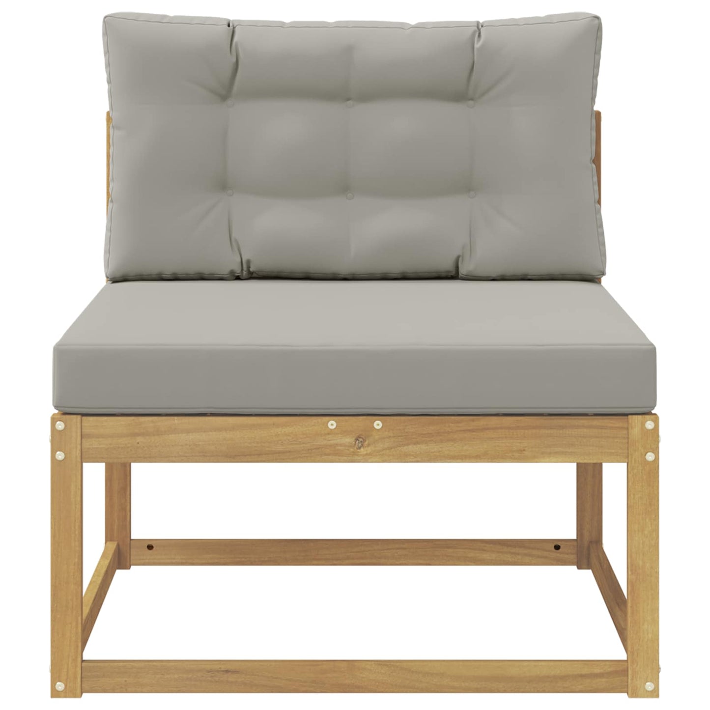 Udendørs Mellem Sofa Polyester Hvid