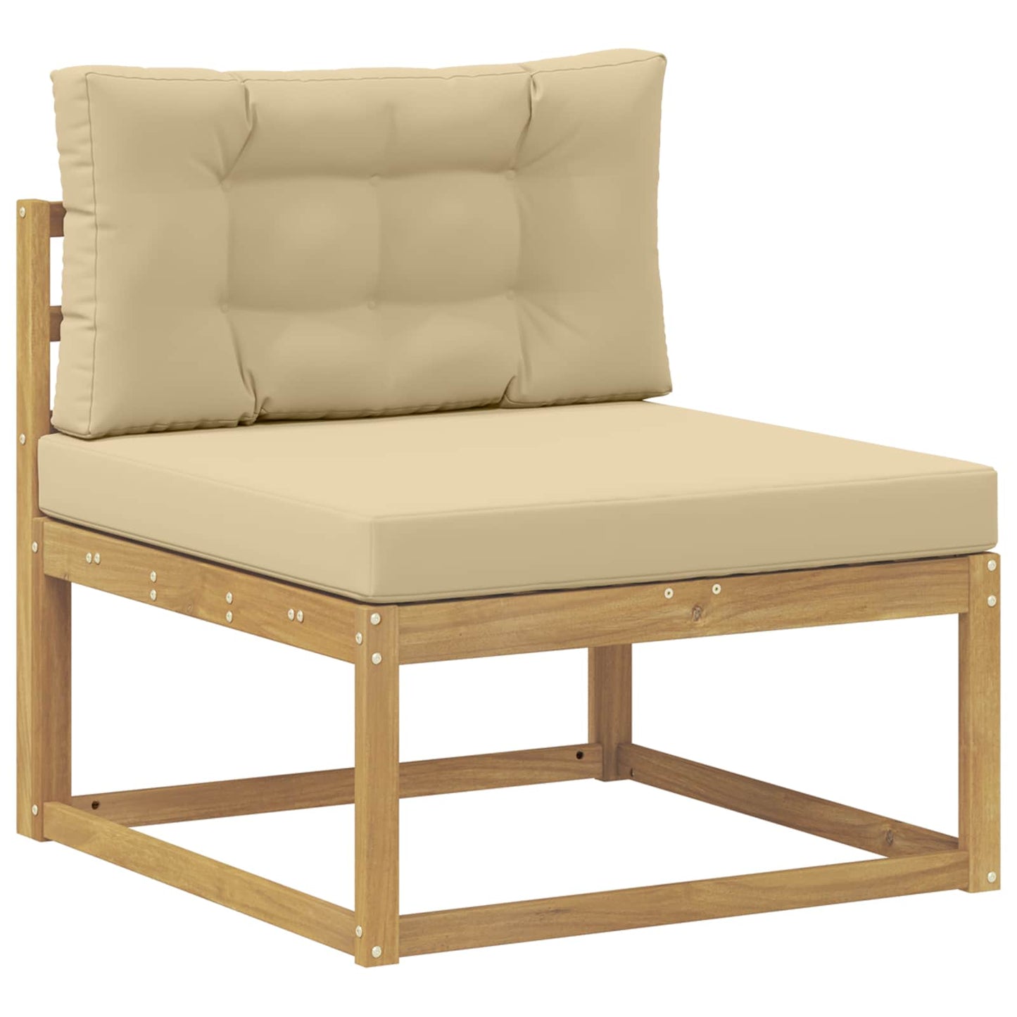 Udendørs Mellem Sofa Polyester Hvid
